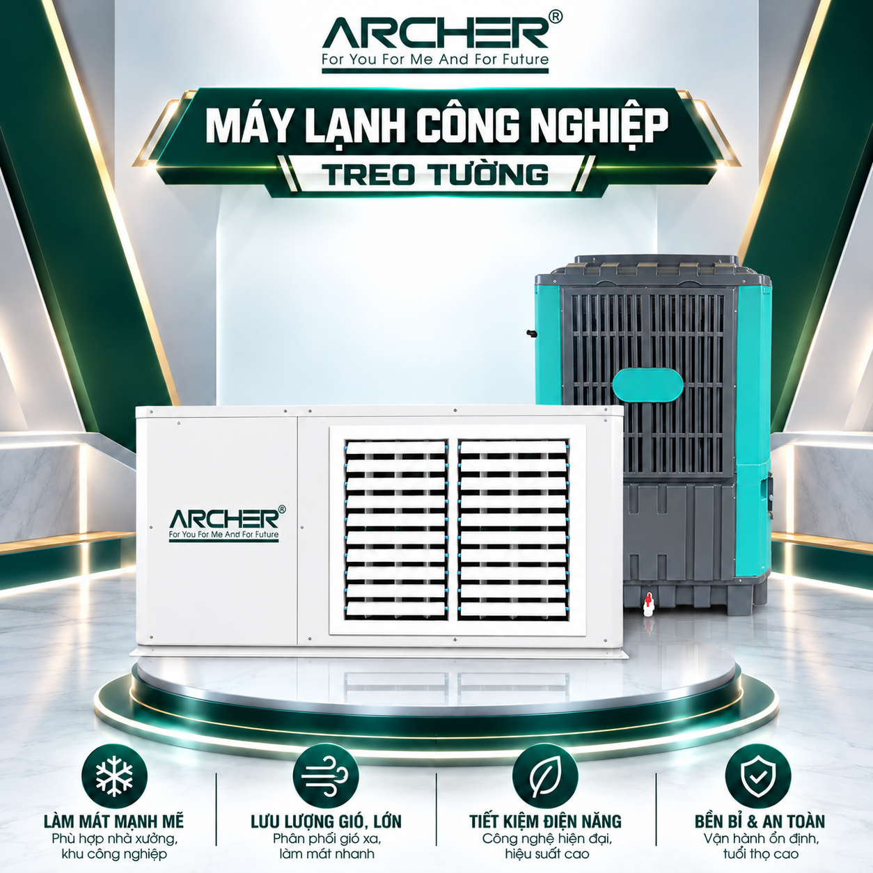 Máy Lạnh Công Nghiệp Treo Tường Archer 1