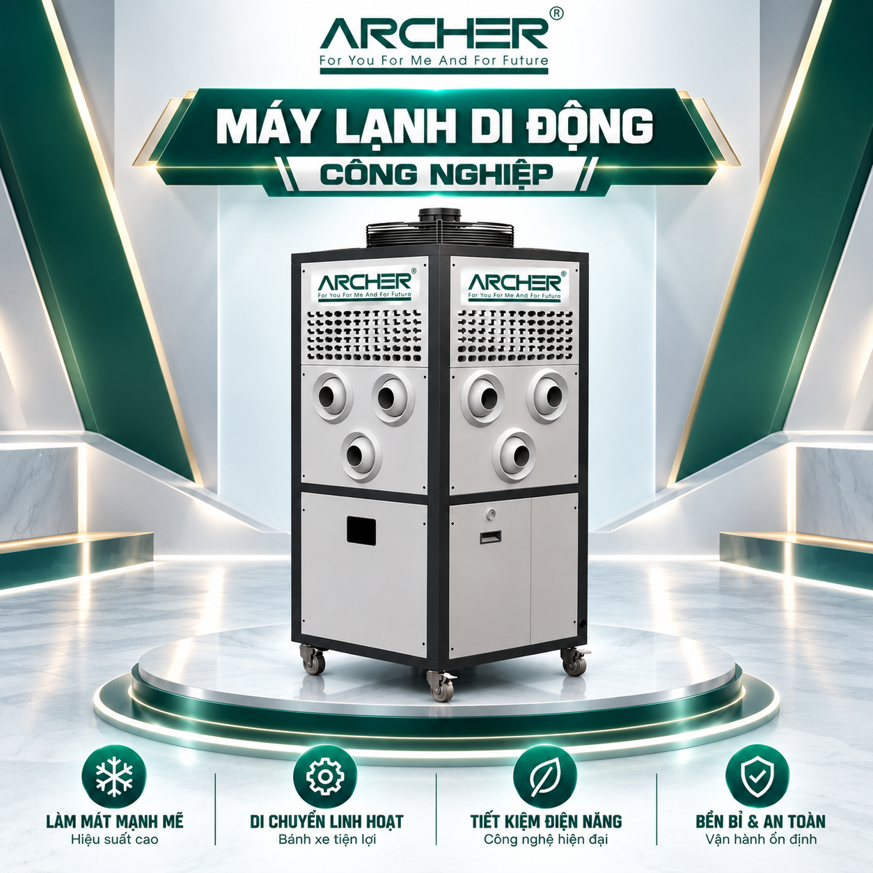 Máy Lạnh Di Động Công Nghiệp Archer